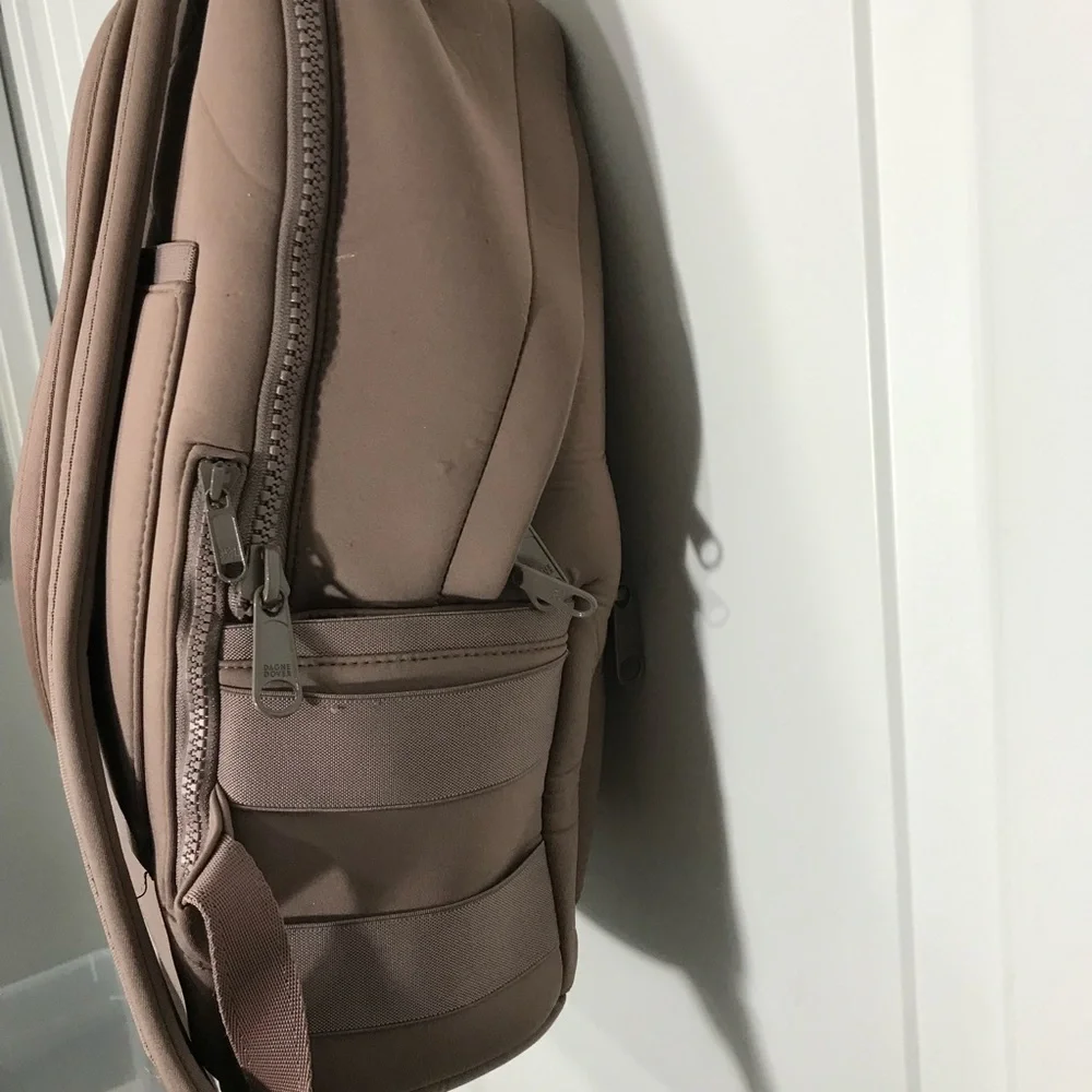 Dagne Dover Dakota Neoprene Men's Backpack - Taupe NWOT